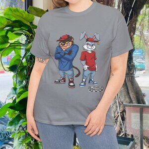 Street Style Cartoon Tee, Cool Graphic T-Shirt
